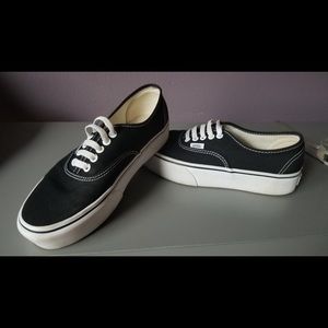 Black & White Platform Vans